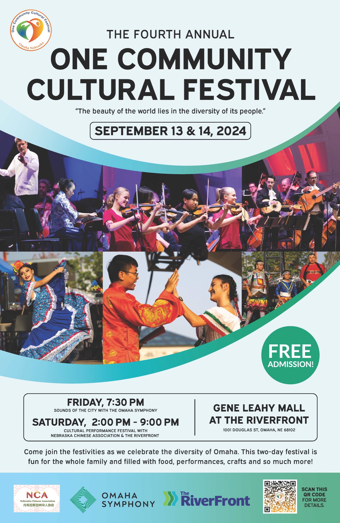 Poster for the 2024 One Community Cultural Festival